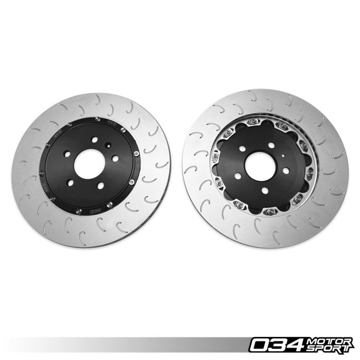 2-Piece Floating Rear Brake Rotor Upgrade Kit for Audi C8 S6/S7, D5 A8/S8, & 4M/4M.5 Q7/SQ7/Q8/SQ8
