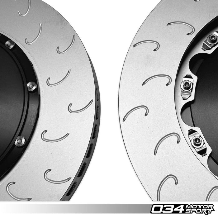 2-Piece Floating Rear Brake Rotor Upgrade Kit for Audi C8 S6/S7, D5 A8/S8, & 4M/4M.5 Q7/SQ7/Q8/SQ8