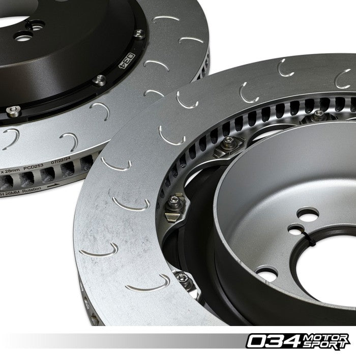 2-Piece Floating Rear Brake Rotor Upgrade Kit for F8X BMW M2 Competition/CS, M3/M4 C/CS, & M4 GTS (2NH/2NK Caliper)