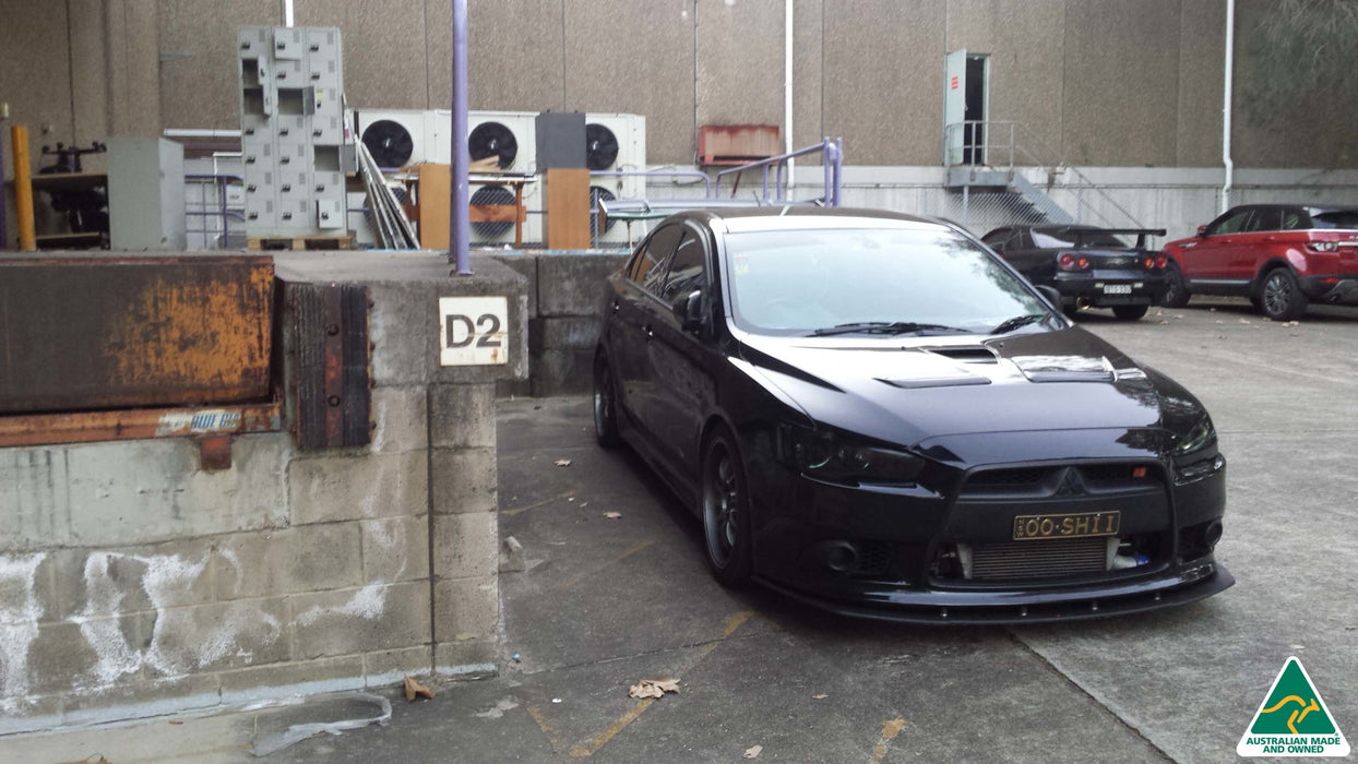 Lancer Ralliart CJ Front Splitter V2-Flow Designs