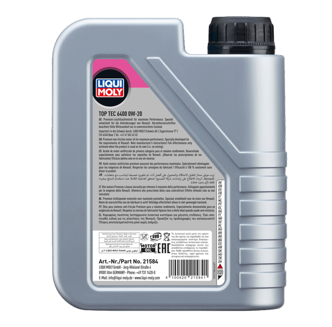 Top Tec 6400 0W-20 | LIQUI MOLY