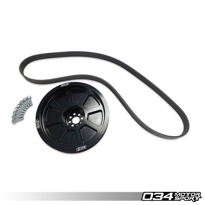034Motorsport 3.0 TFSI Supercharger 179mm Crank Pulley Upgrade, B8/B8.5 Audi S4/S5/Q5/SQ5 & C7 Audi A6/A7 - Harrys Euro