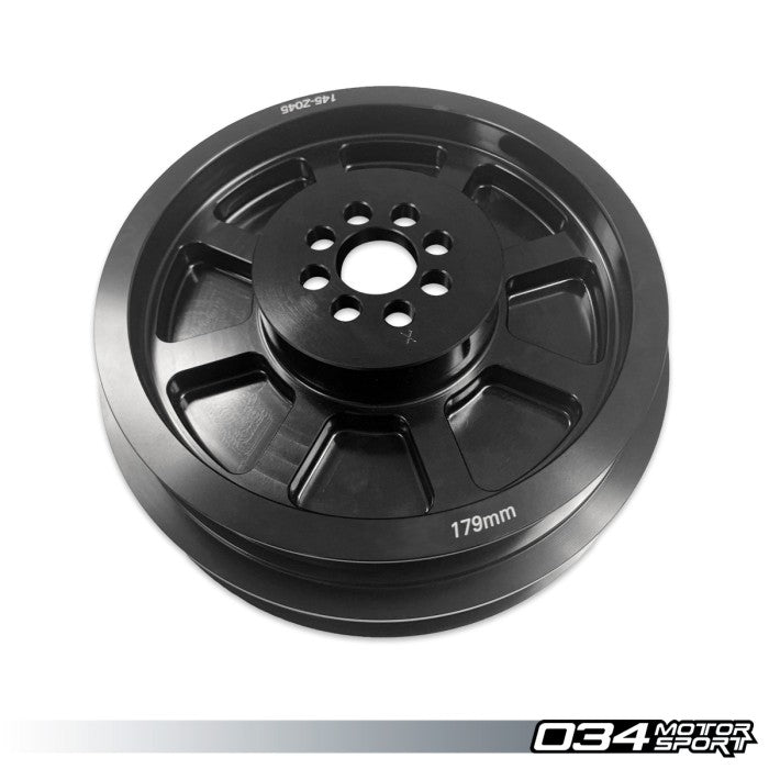 034Motorsport 3.0 TFSI Supercharger 179mm Crank Pulley Upgrade, B8/B8.5 Audi S4/S5/Q5/SQ5 & C7 Audi A6/A7 - Harrys Euro