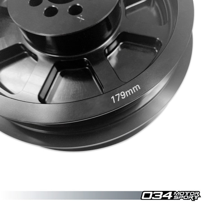 034Motorsport 3.0 TFSI Supercharger 179mm Crank Pulley Upgrade, B8/B8.5 Audi S4/S5/Q5/SQ5 & C7 Audi A6/A7 - Harrys Euro