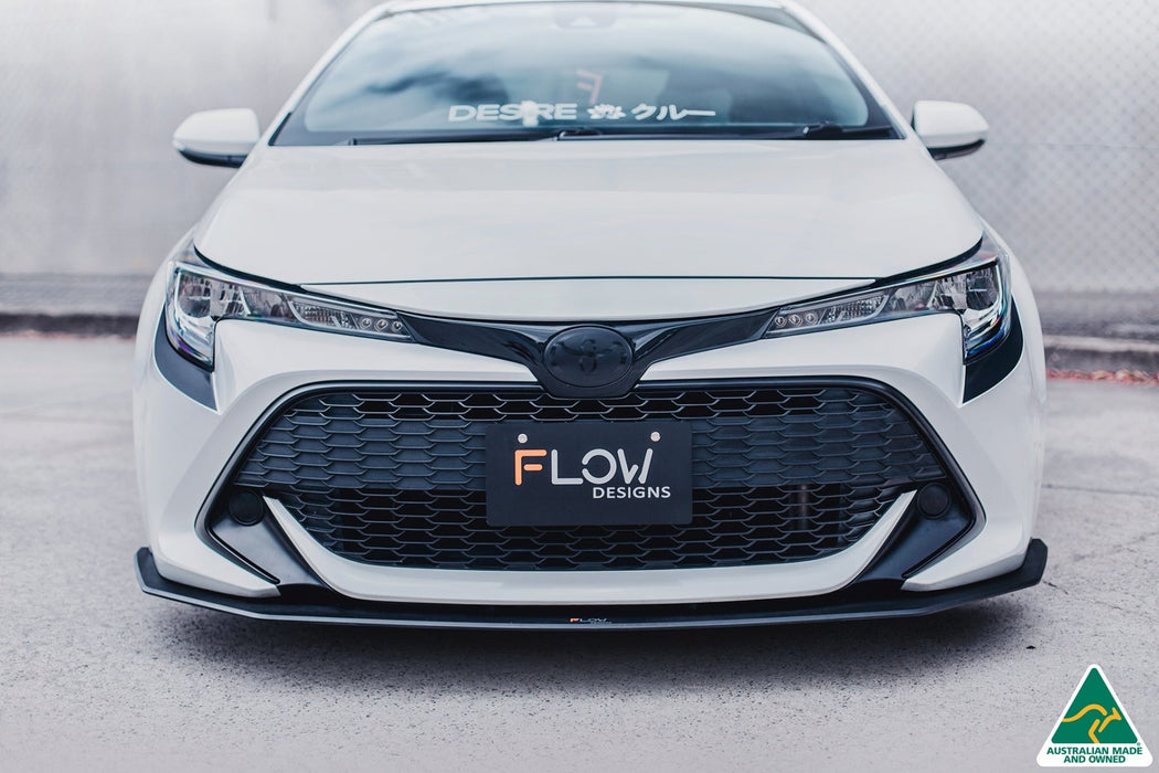Corolla MZEA12R/ZWE211R 2018-2022 Front Lip Splitter & Reinforcement Brackets-Flow Designs