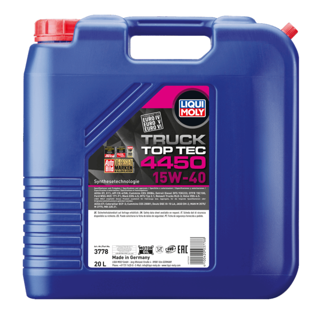 Top Tec Truck 4450 15W-40 | LIQUI MOLY - Harrys Euro