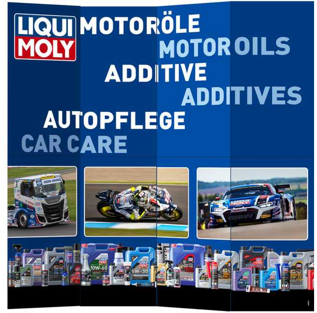 Decorative Collapsible Wall (185 x 185 cm) | LIQUI MOLY