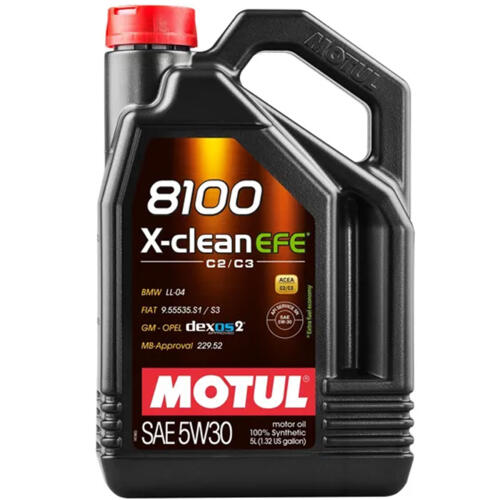 Motul 5W30 - 8100 X-Clean Efe - 5L (C2,C3)