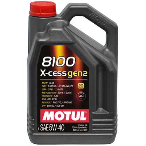 Motul 5W40 - 8100 X-Cess Gen2 - 5L