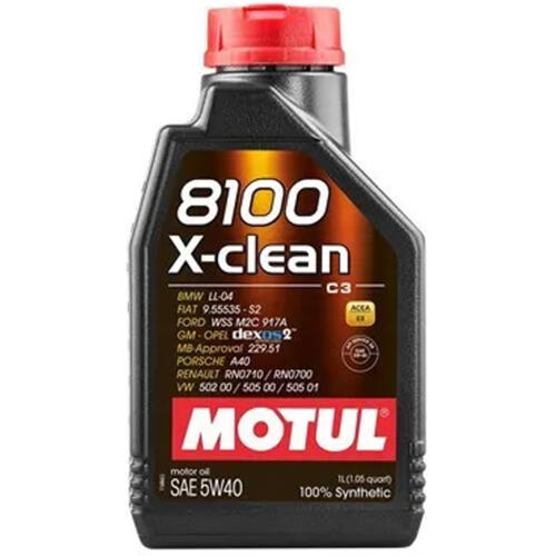 Motul 5W40 - 8100 X-Clean - 1L (C3)
