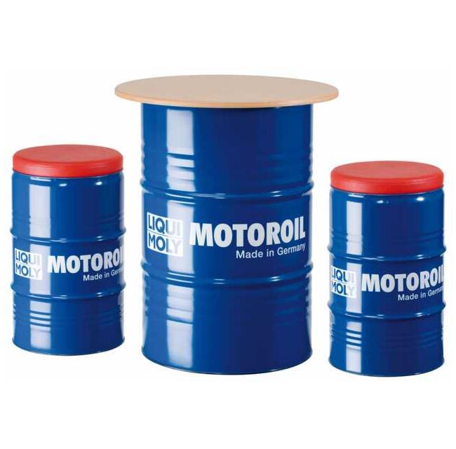 Seating group (1 table, 2 stools) | LIQUI MOLY - Harrys Euro