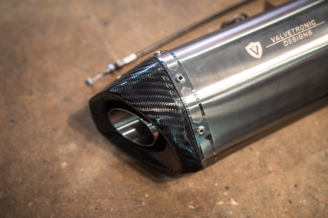 Valvetronic Motorcycle Valved Muffler - Harrys Euro