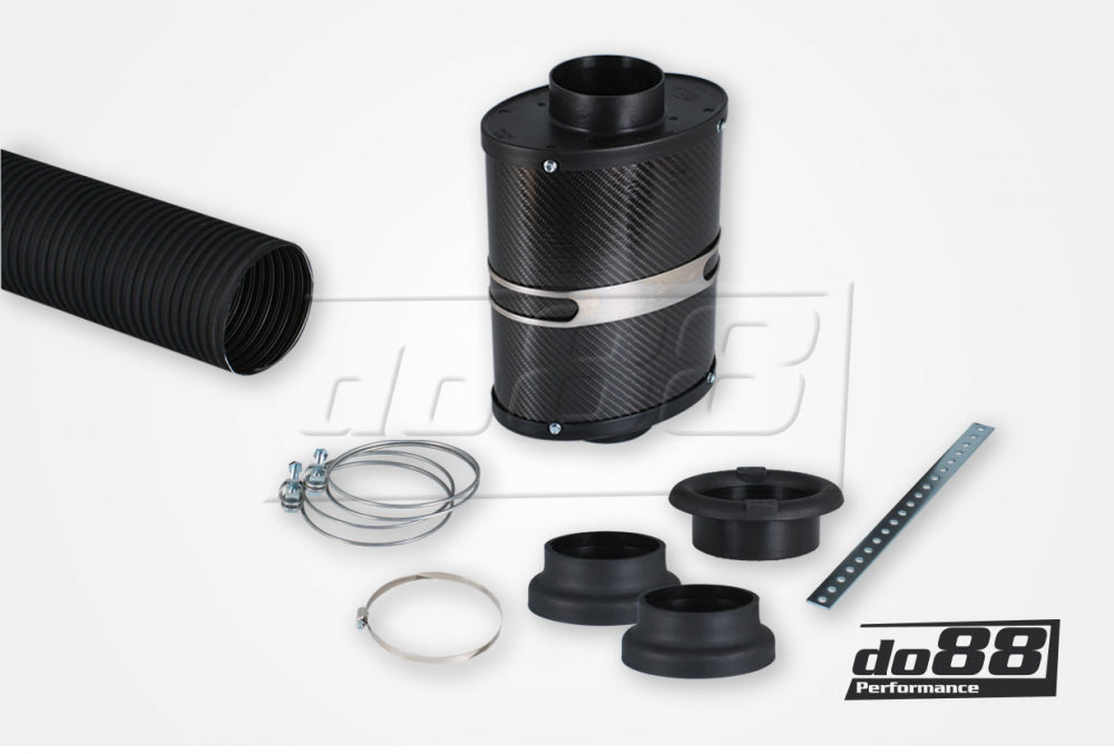 BMC OTA Oval Trumpet Airbox, Carbon fiber, Connection 70mm, Length 254mm