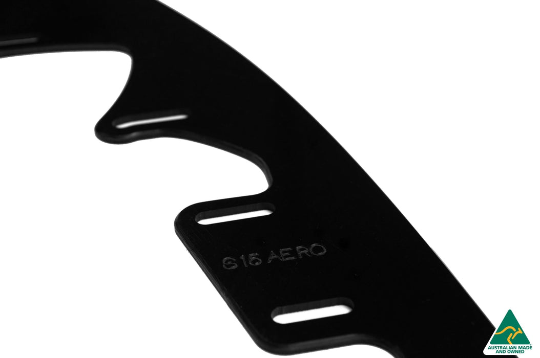 S15 / 200SX Aero Front Lip Splitter Extensions (Pair - For Aero Front Bar)-Flow Designs