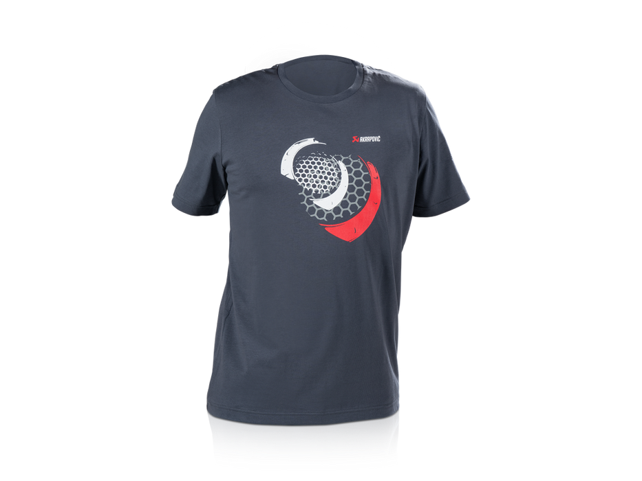Akrapovic Mens T-Shirt - Mesh - Blue/Grey 3XL