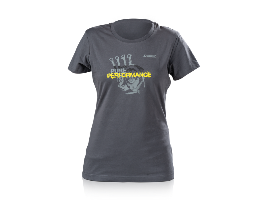 Akrapovic Womens T-Shirt - Pure Performance - Grey L