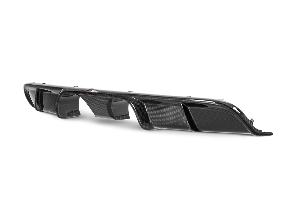 Akrapovic Rear Carbon Fibre Diffuser - Gloss for 991.2 Carrera