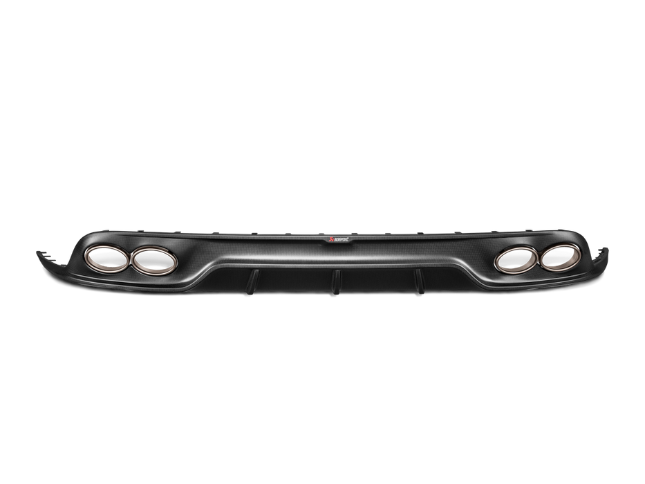 Akrapovic Rear Carbon Fibre Diffuser - Matte for Porsche 991.2 Turbo / Turbo S