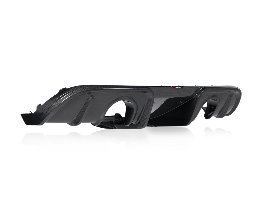 Akrapovic Rear Carbon Fibre Diffuser - Gloss for Porsche 718 Cayman