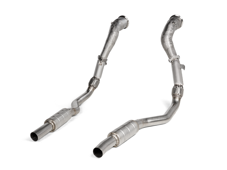 Akrapovic Downpipe / Link Pipe Set (SS) for Audi C8 RS6 / RS7