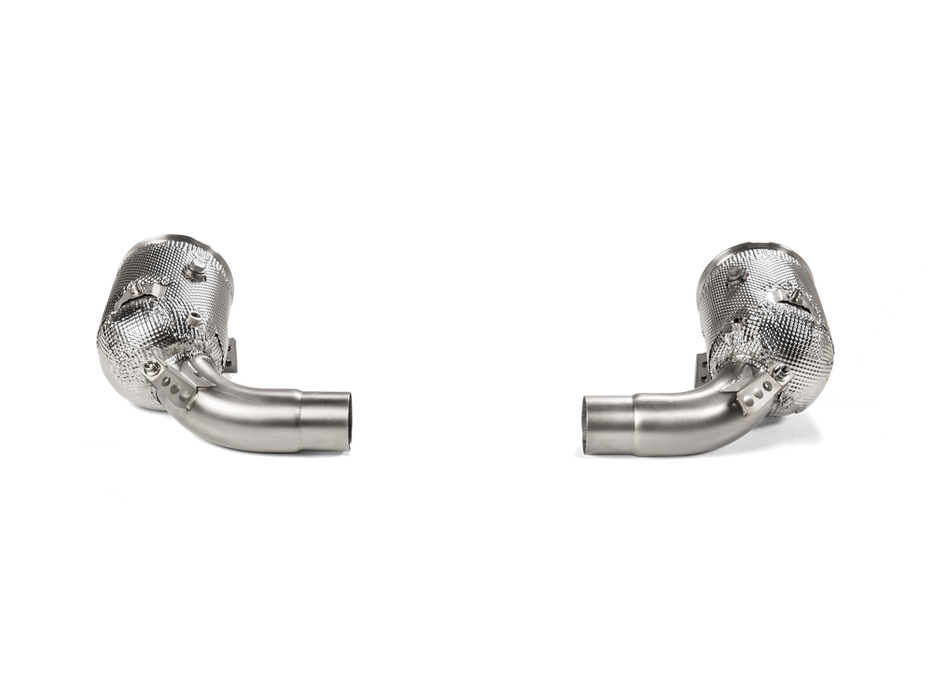 Akrapovic Link Pipe Set w Cat (SS) for Porsche 911 (992) Carrera