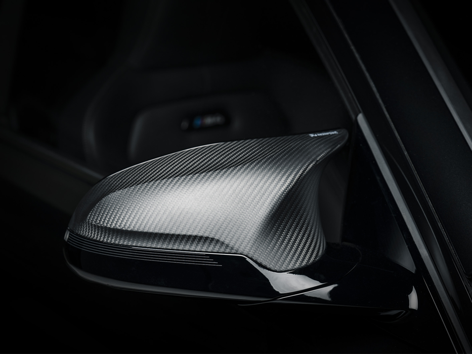 Akrapovic Carbon Fibre Mirror Cap Set - Matte for BMW M2 Competition (F87N)