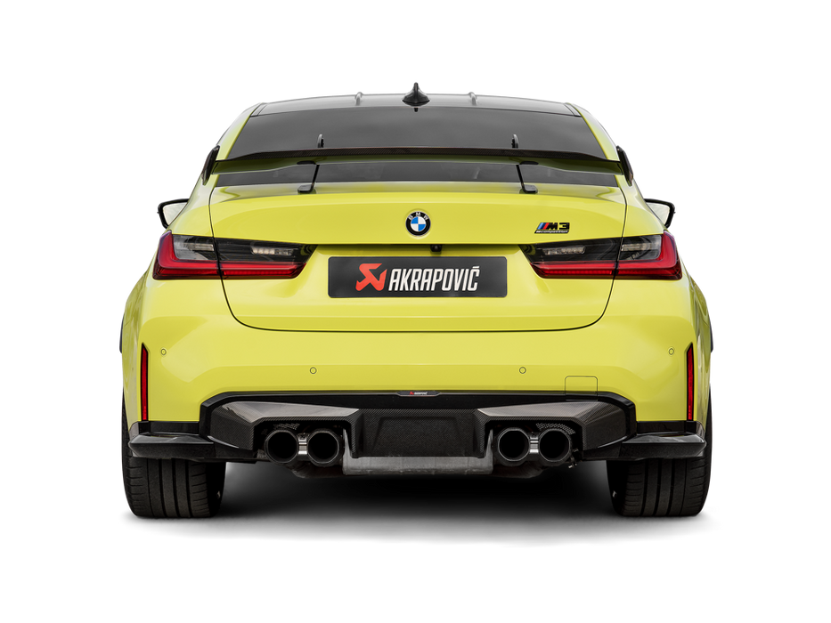 Akrapovic Rear Carbon Fibre Diffuser - Gloss Black for BMW G8X M3/M4