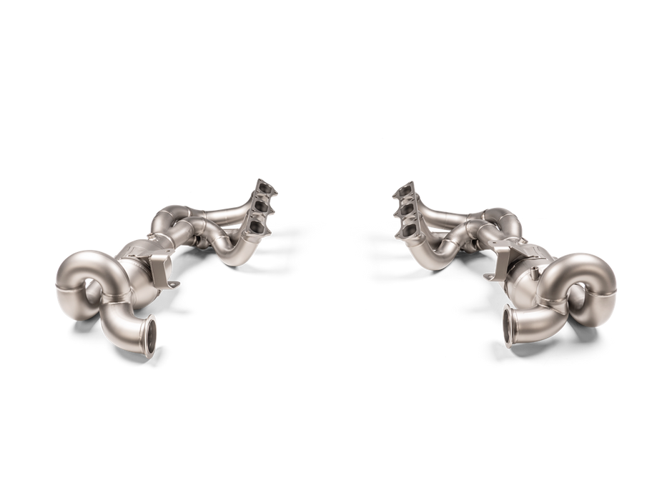 Akrapovic Evolution Header Set (Titanium) for Porsche 992 GT3