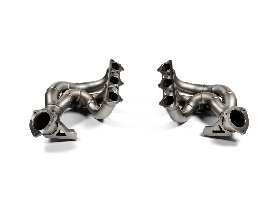 Akrapovic Evolution Header Set (Titanium) Porsche 718 Cayman GT4 RS
