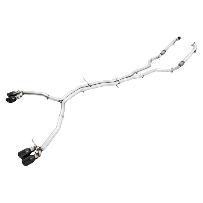 AWE Audi B9 S5 Sportback Track Edition Exhaust - Non-Resonated (Black 102mm Tips)