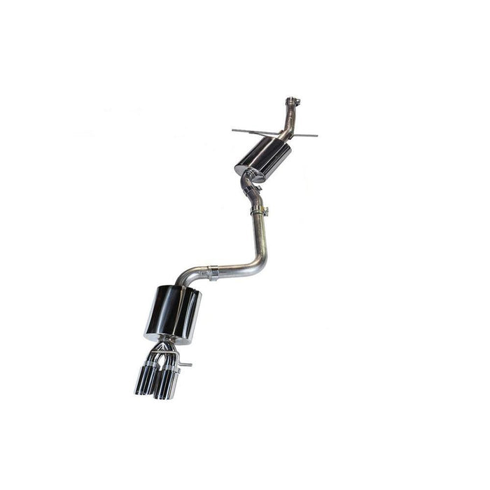 AWE Audi B8 A5 2.0T Touring Edition Single Outlet Exhaust - Diamond Black Tips