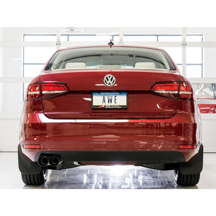 AWE 09-14 Volkswagen Jetta Mk6 1.4T Touring Edition Exhaust - Diamond Black Tips