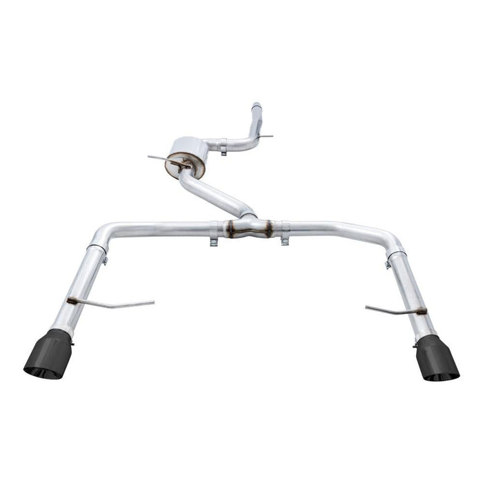 AWE 18-21 Volkswagen Jetta GLI Mk7 Track Exhaust - Diamond Black Tips (Fits High-Flow DP)