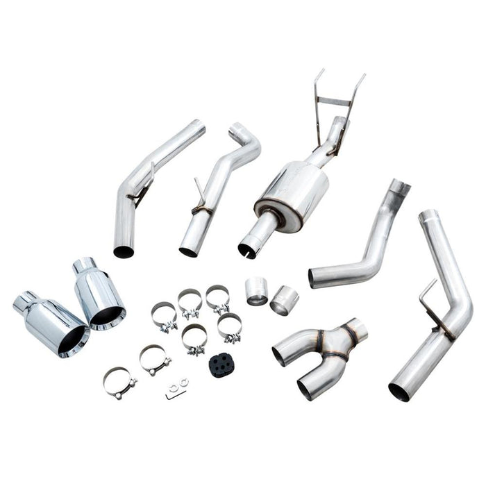 AWE 09-18 RAM 1500 5.7L (w/o Cutout) 0FG Dual Rear Exit Cat-Back Exhaust - Chrome Silver Tips