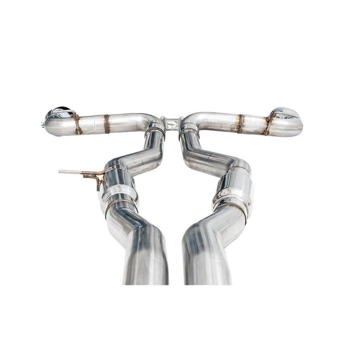 AWE 2020 Toyota Supra A90 Track Edition Exhaust - 5in Chrome Silver Tips