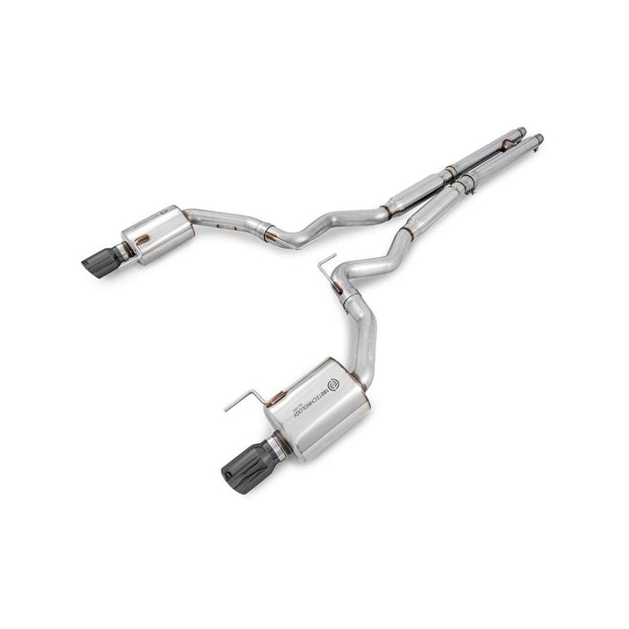 AWE S550 Mustang GT Cat-back Exhaust - Touring Edition (Diamond Black Tips)