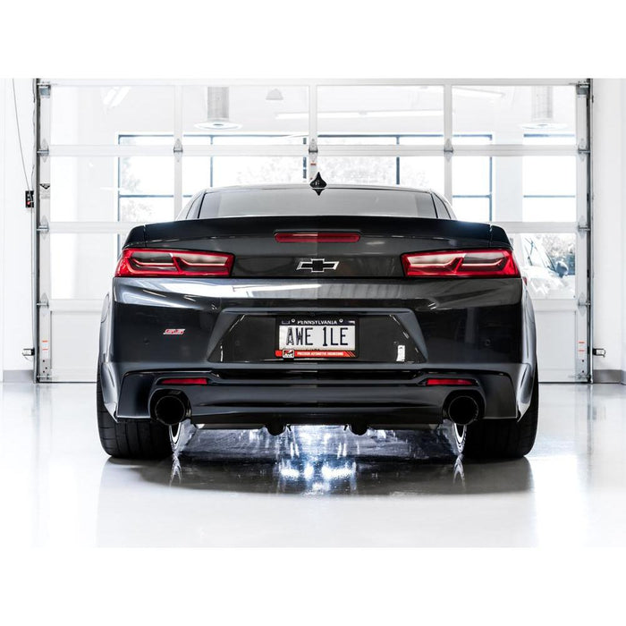 AWE 16-19 Chevrolet Camaro SS Axle-back Exhaust - Touring Edition (Diamond Black Tips)