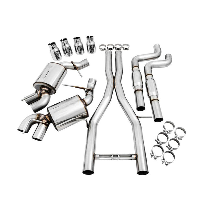 AWE 16-19 Chevy Camaro SS Res Cat-Back Exhaust -Touring Edition (Quad Chrome Silver Tips)