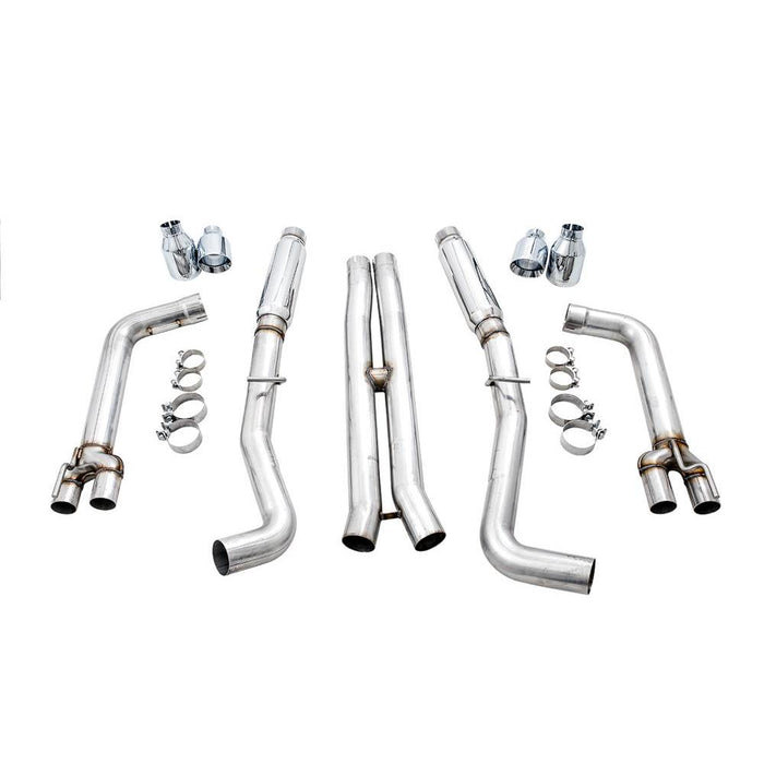 AWE 2017+ Dodge Challenger 5.7L Track Edition Exhaust - Chrome Silver Quad Tips