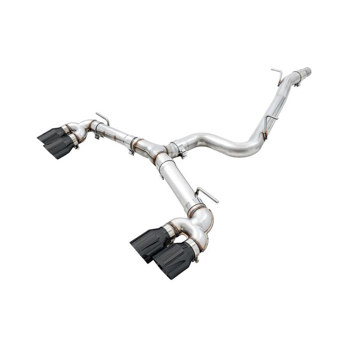 AWE 15-17 Volkswagen Golf R MK7 Track Edition Exhaust - Diamond Black Tips (102mm)