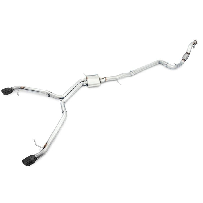 AWE Audi B9 A5 Track Edition Exhaust Dual Outlet - Diamond Black Tips (Includes DP)