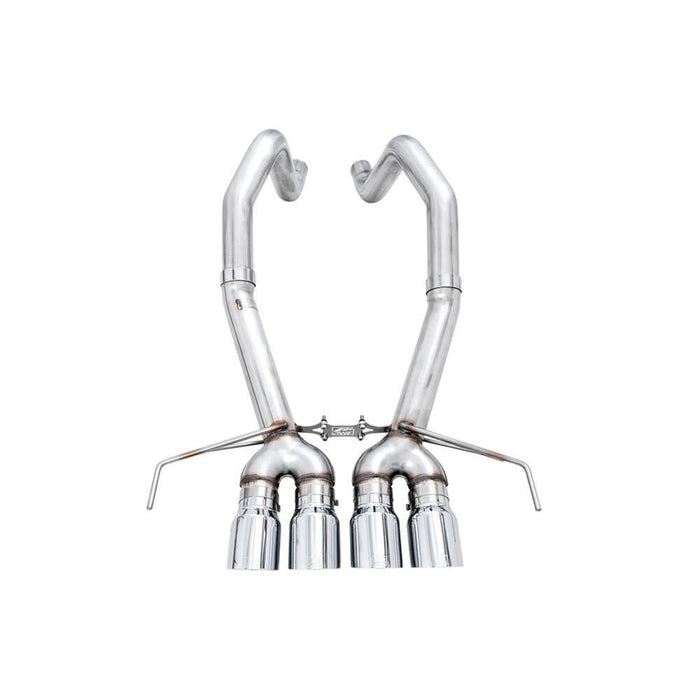 AWE 14-19 Chevy Corvette C7 Z06/ZR1 (w/o AFM) Track Edition Axle-Back Exhaust - Chrome Tips