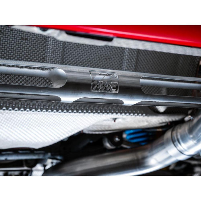 AWE BMW F8X M3/M4 Track Edition Catback Exhaust - Chrome Silver Tips