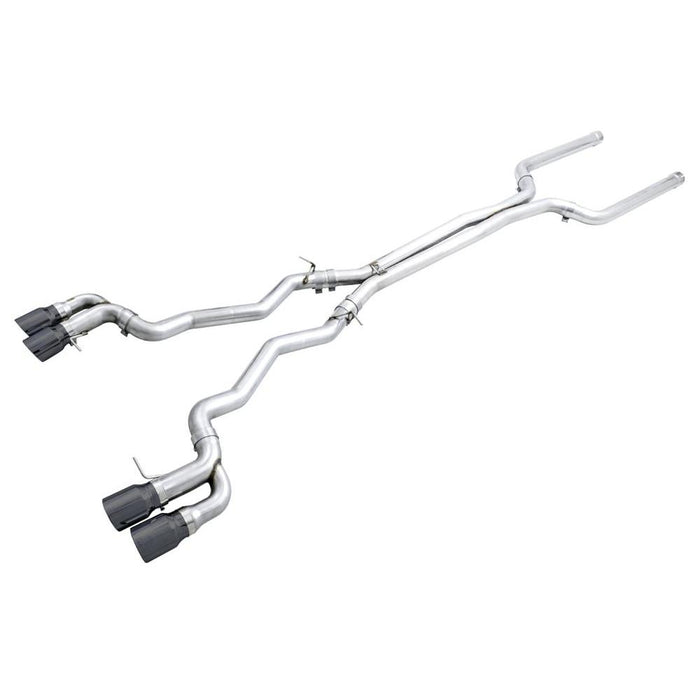 AWE 18-19 BMW M5 (F90) 4.4T AWD Cat-back Exhaust - Track Edition (Diamond Black Tips)