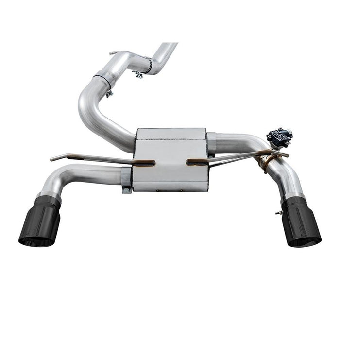 AWE Ford Focus RS SwitchPath Cat-back Exhaust - Diamond Black Tips