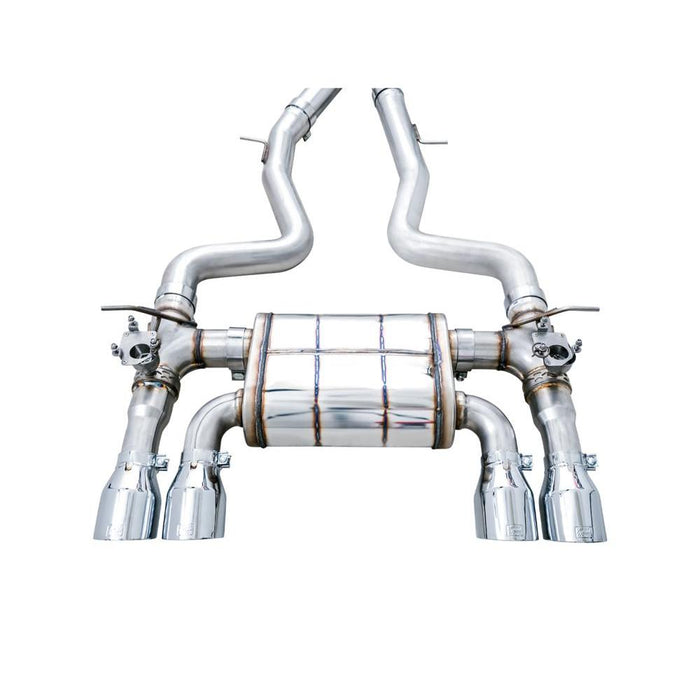 AWE BMW F8X M3/M4 SwitchPath Catback Exhaust - Chrome Silver Tips