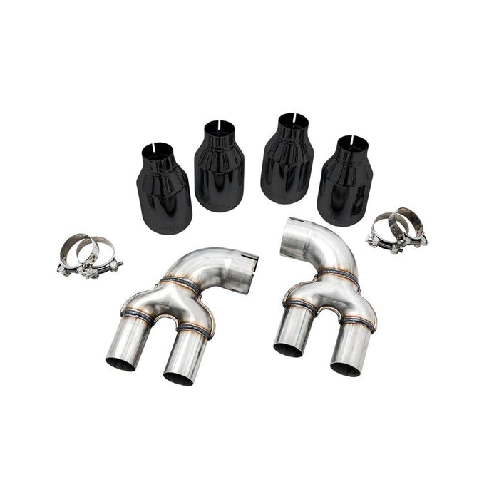 AWE 2019+ BMW M340i (G20) OE-Config-To-Quad Tip Conversion Kit - Diamond Black Tip