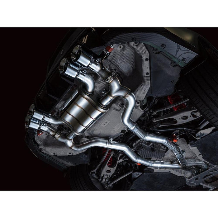AWE SwitchPath Catback Exhaust for BMW G8X M3/M4 - Chrome Silver Tips