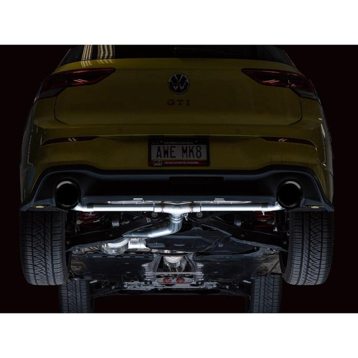 AWE Touring Edition Exhaust for VW MK8 GTI - Diamond Black Tips