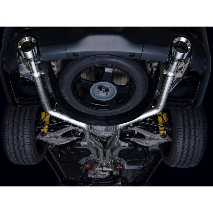 AWE Track Edition Exhaust for Dodge Durango 6.4 / 6.2 SC - Chrome Silver Tips